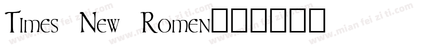Times New Romen字体转换